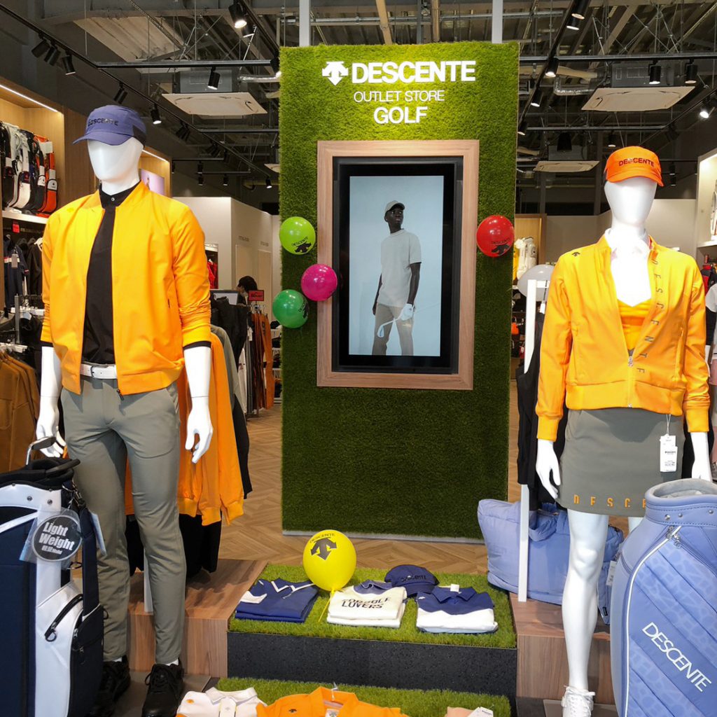 【バルミーハンガー＆POP什器納品】 Descente Outlet Store Golf（デサントアウトレットストアゴルフ）ふかや花園様のご紹介