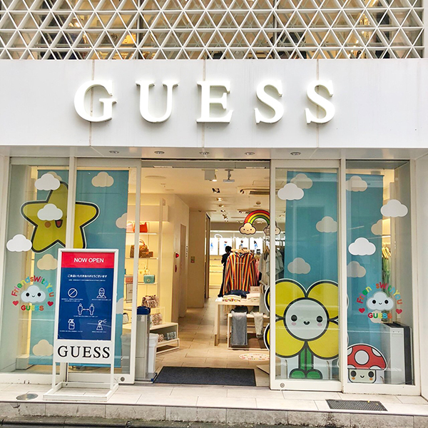 【オリジナルウィンドウディスプレイ製作】GUESS 渋谷店様のご紹介