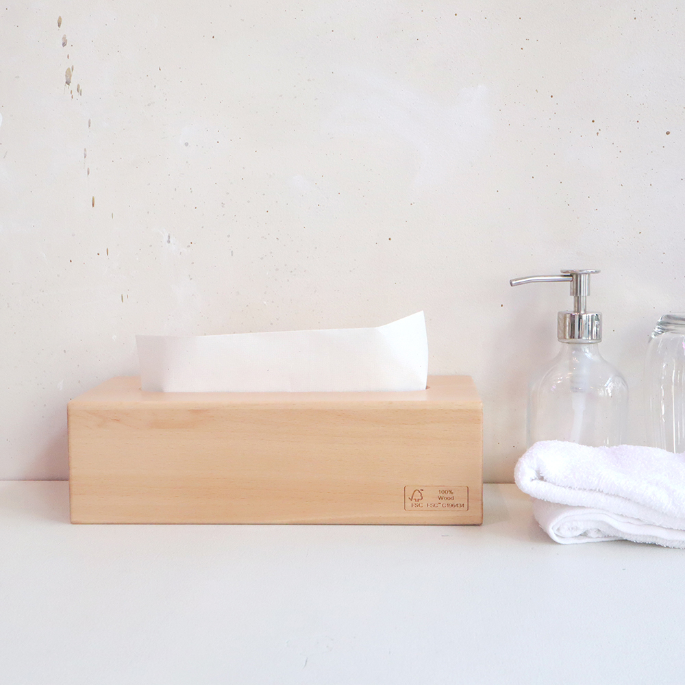 【オーダーメイド商品】FSC®️認証　オリジナル ティッシュボックス(レギュラー）