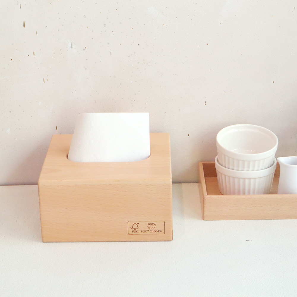 【オーダーメイド商品】FSC®️認証　オリジナル ティッシュボックス(ハーフ）