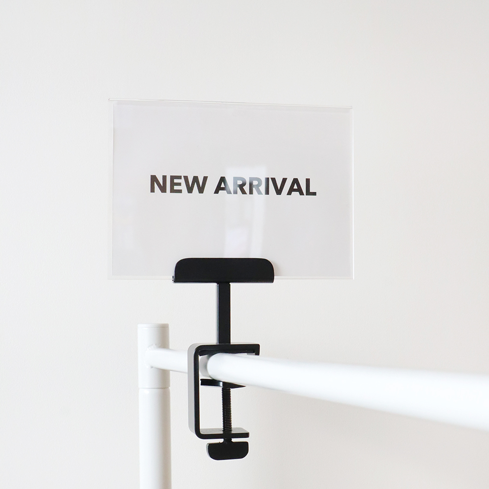 【オーダーメイド商品】オリジナル ラック用スチールクランプPOP