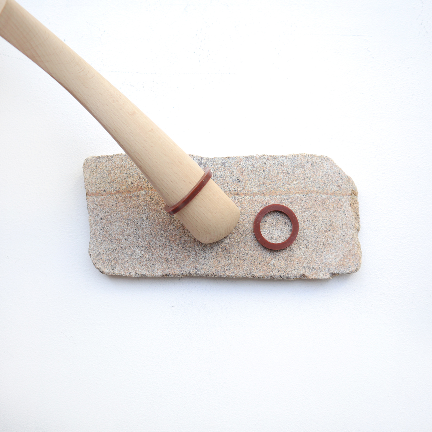 【ストック商品】すべり止め＜シリコンリング /ブラウン＞