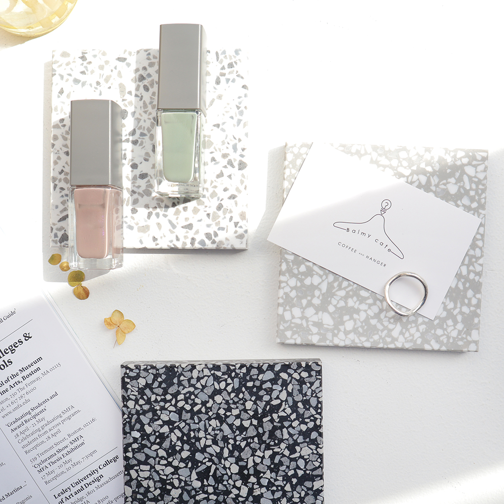 【オーダーメイド商品】ディスプレイ什器 コーリアンライザー(テラゾー柄)