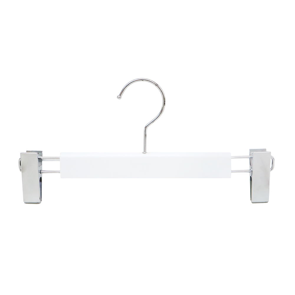 【ストック商品】ベーシック　ホワイトバルミーハンガー（ボトムス）