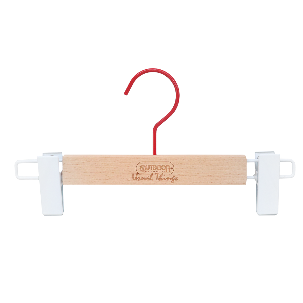 【オーダーメイド商品】オリジナルFSC木製ハンガー(ボトムス)(OUTDOOR PRODUCTS様)
