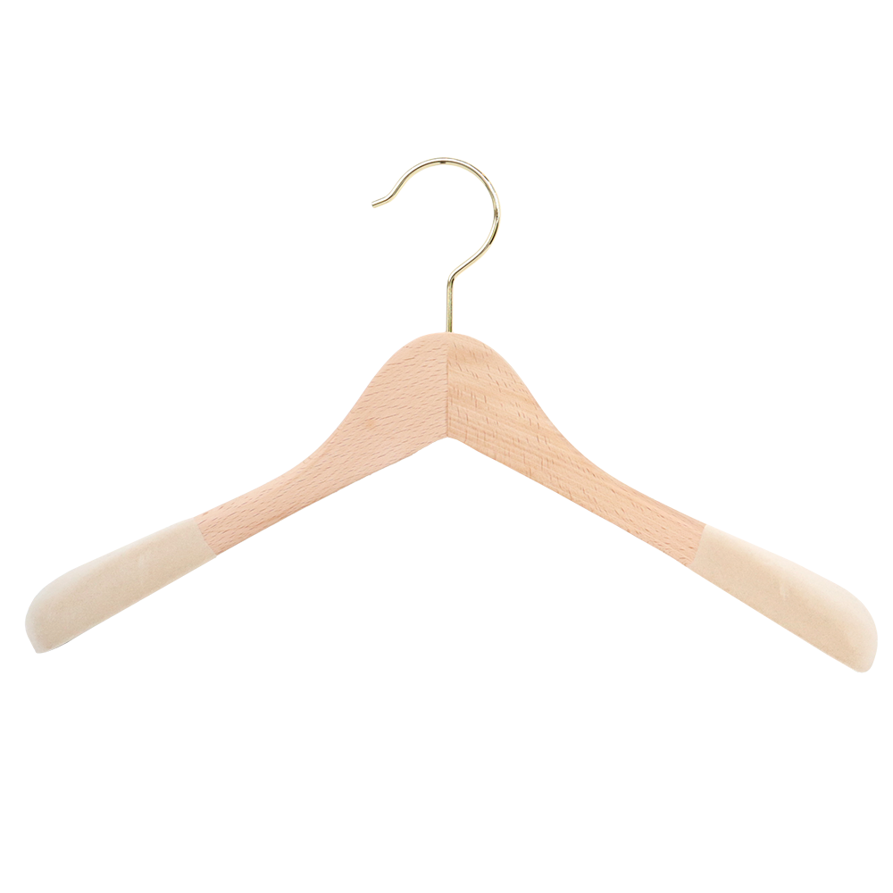 【オーダーメイド商品】オリジナル 木製ハンガー（肩先植毛）
