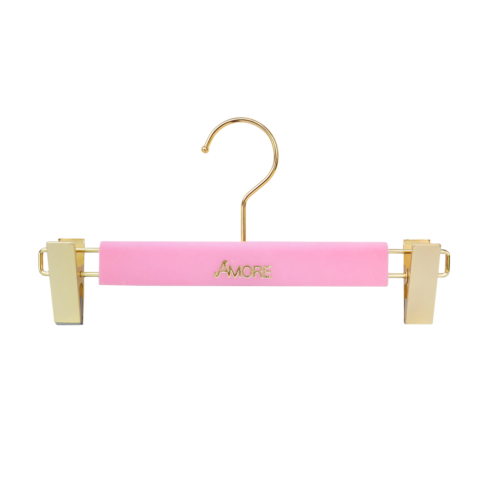 【オーダーメイド商品】オリジナル ベルベット（植毛）ハンガー（ボトムス用/ AMORE様　）