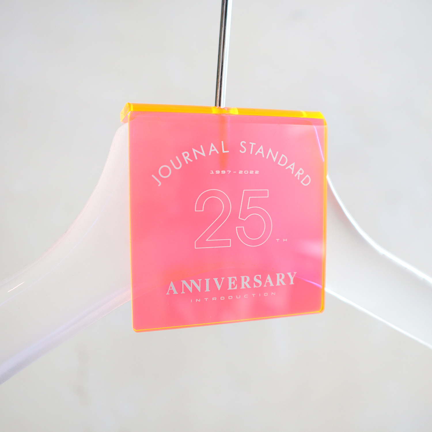 【オーダーメイド商品】カラーアクリル ハンガーPOPタグ(JOURNAL STANDARD (ジャーナルスタンダード)様)