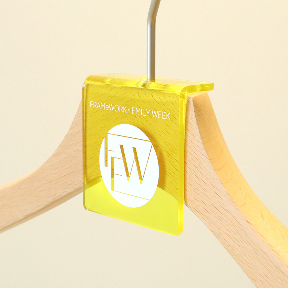 【オーダーメイド商品】ハンガーアクリルPOPタグ( FRAMeWORK×EMILY WEEK様)