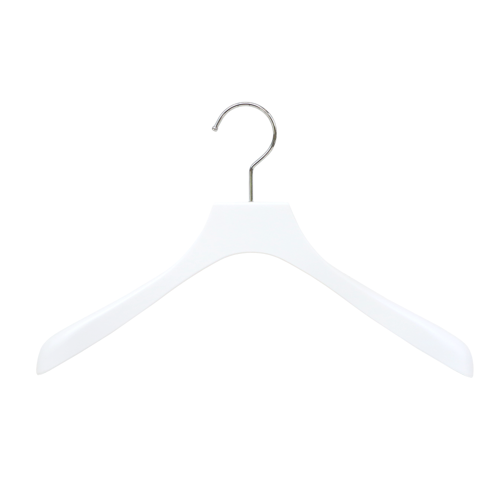 【ストック商品】ベーシック　ホワイトバルミーハンガー（レディス）