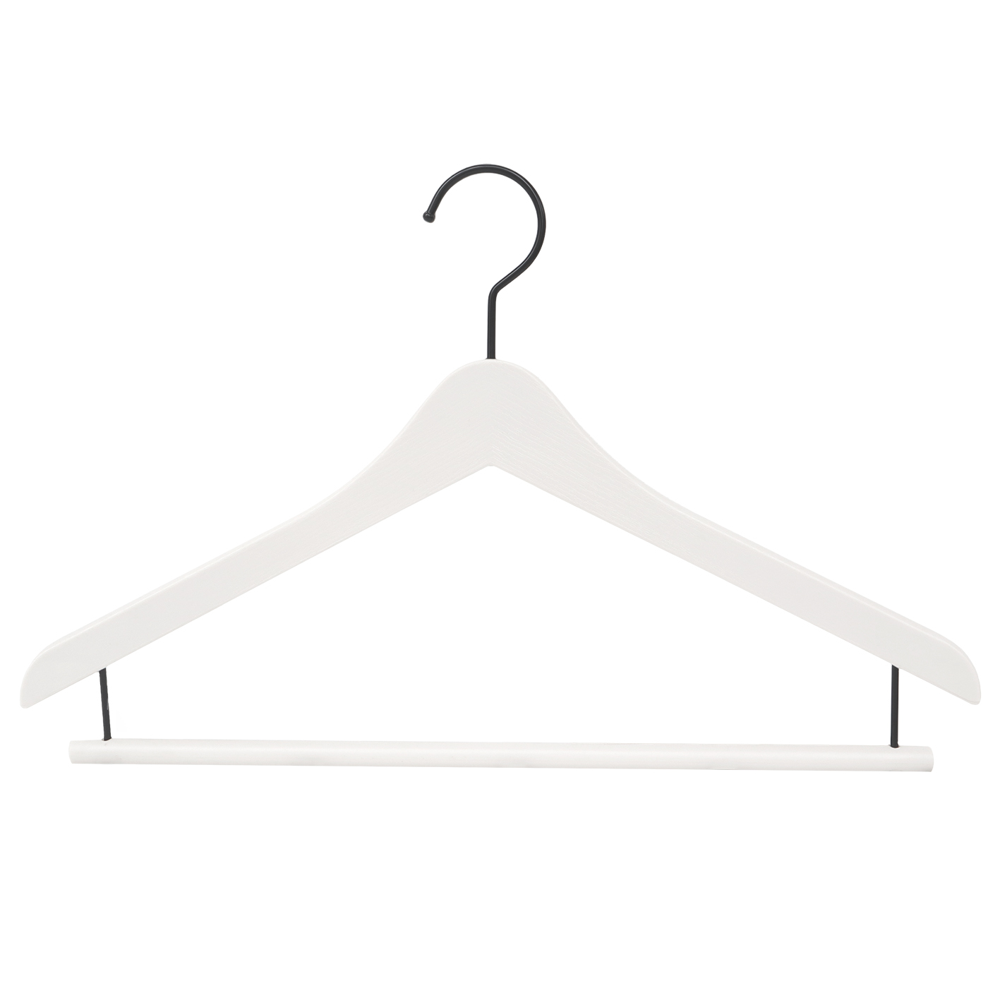 【ストック商品】「木目柄入りバルミーハンガー　スラックスバー付き」